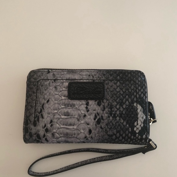 NWOT Lula wristlet faux snake print wallet zipper closure - Picture 2 of 14